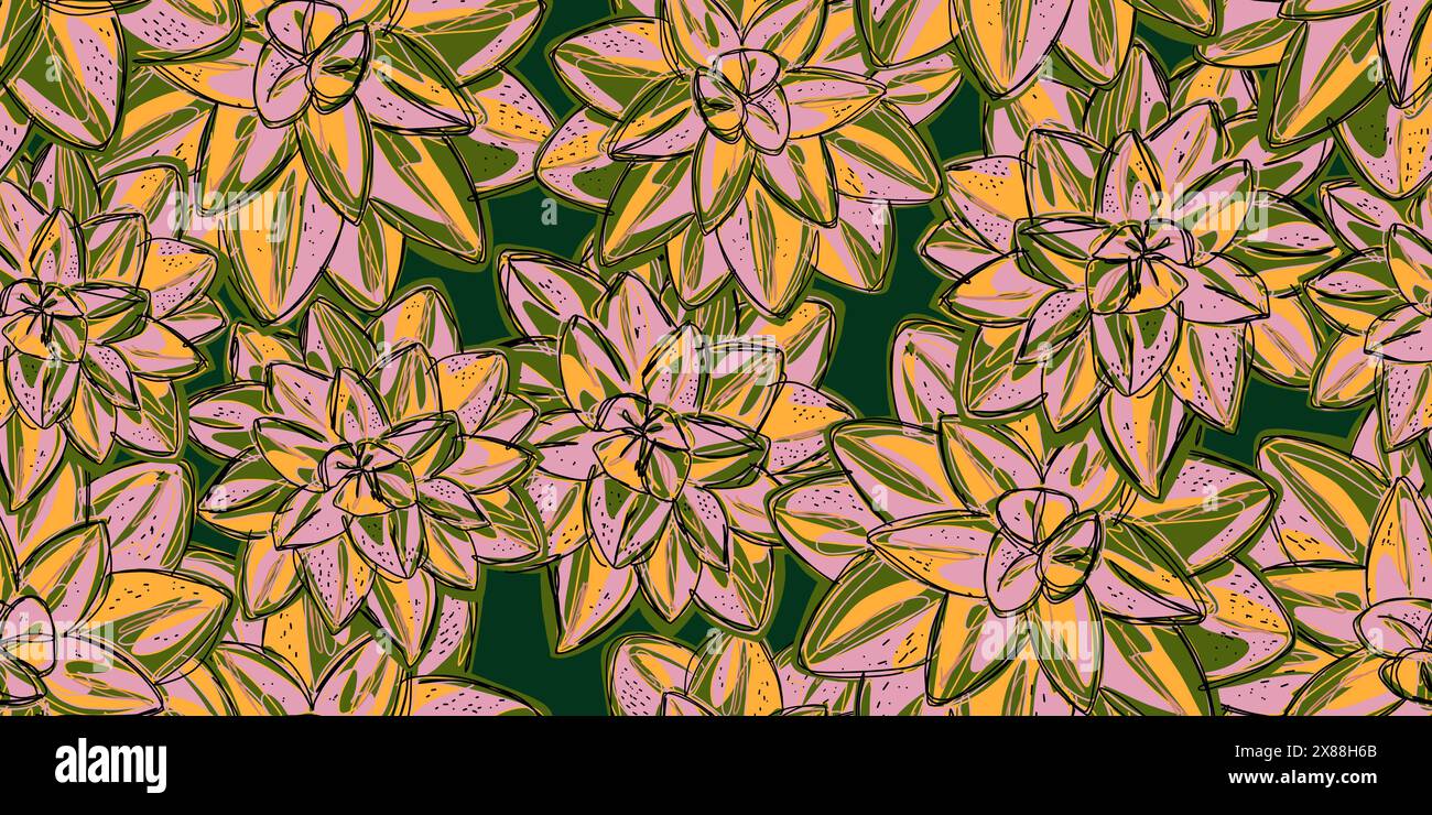 Vector seamless overlapping pattern Stock Vector Image & Art - Alamy