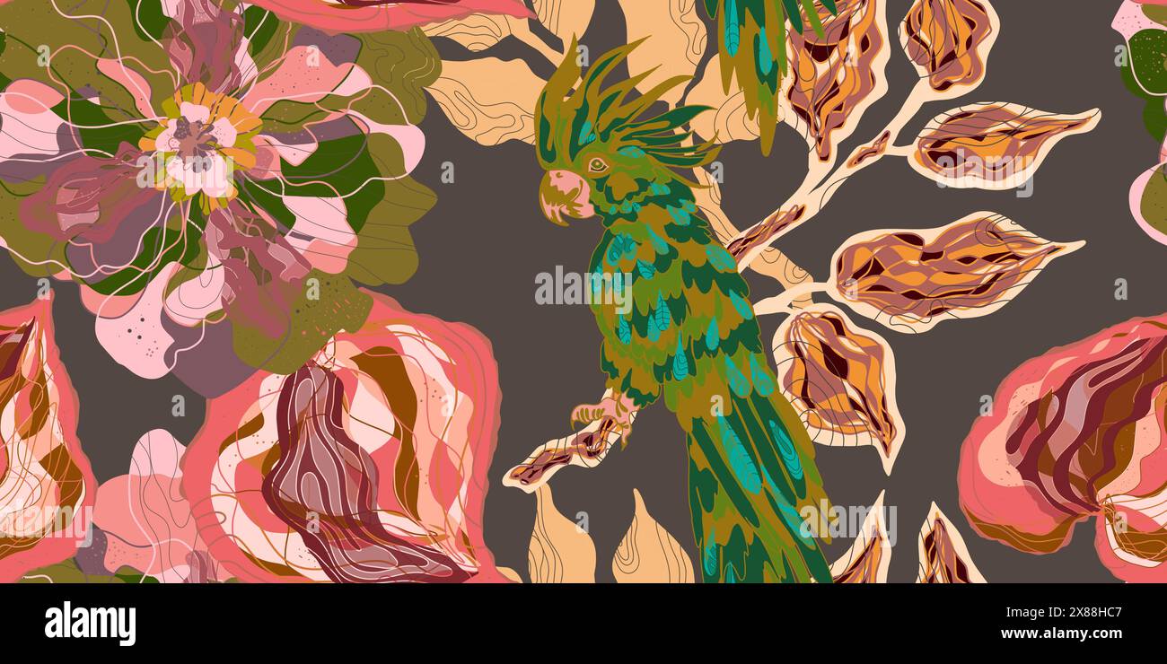 Vector seamless overlapping pattern Stock Vector Image & Art - Alamy