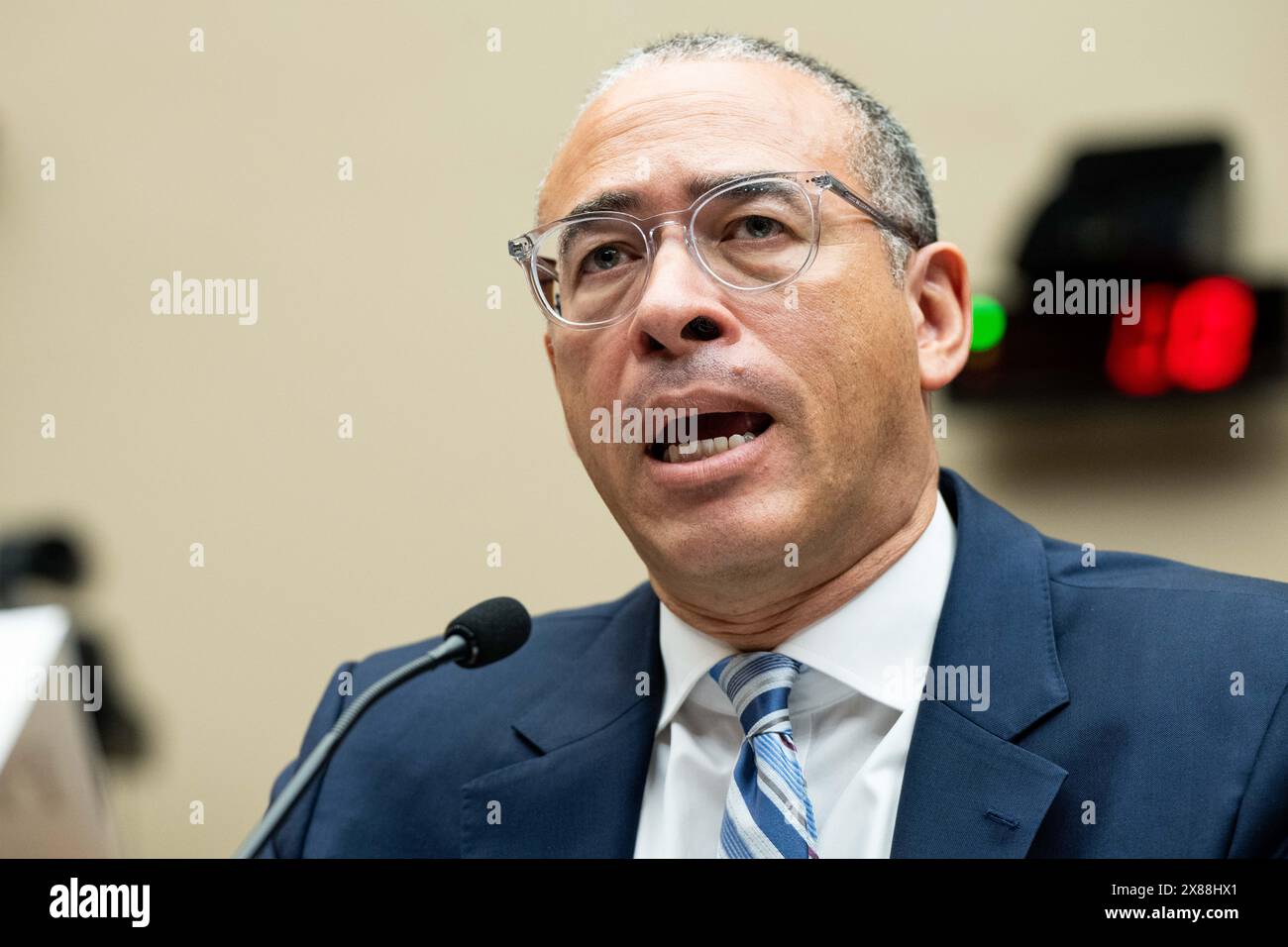 Washington, United States. 23rd May, 2024. Dr. Jonathan Holloway, President, Rutgers University, speaking at a hearing of the House Committee on Education and the Workforce at the U.S. Capitol. Credit: SOPA Images Limited/Alamy Live News Stock Photo