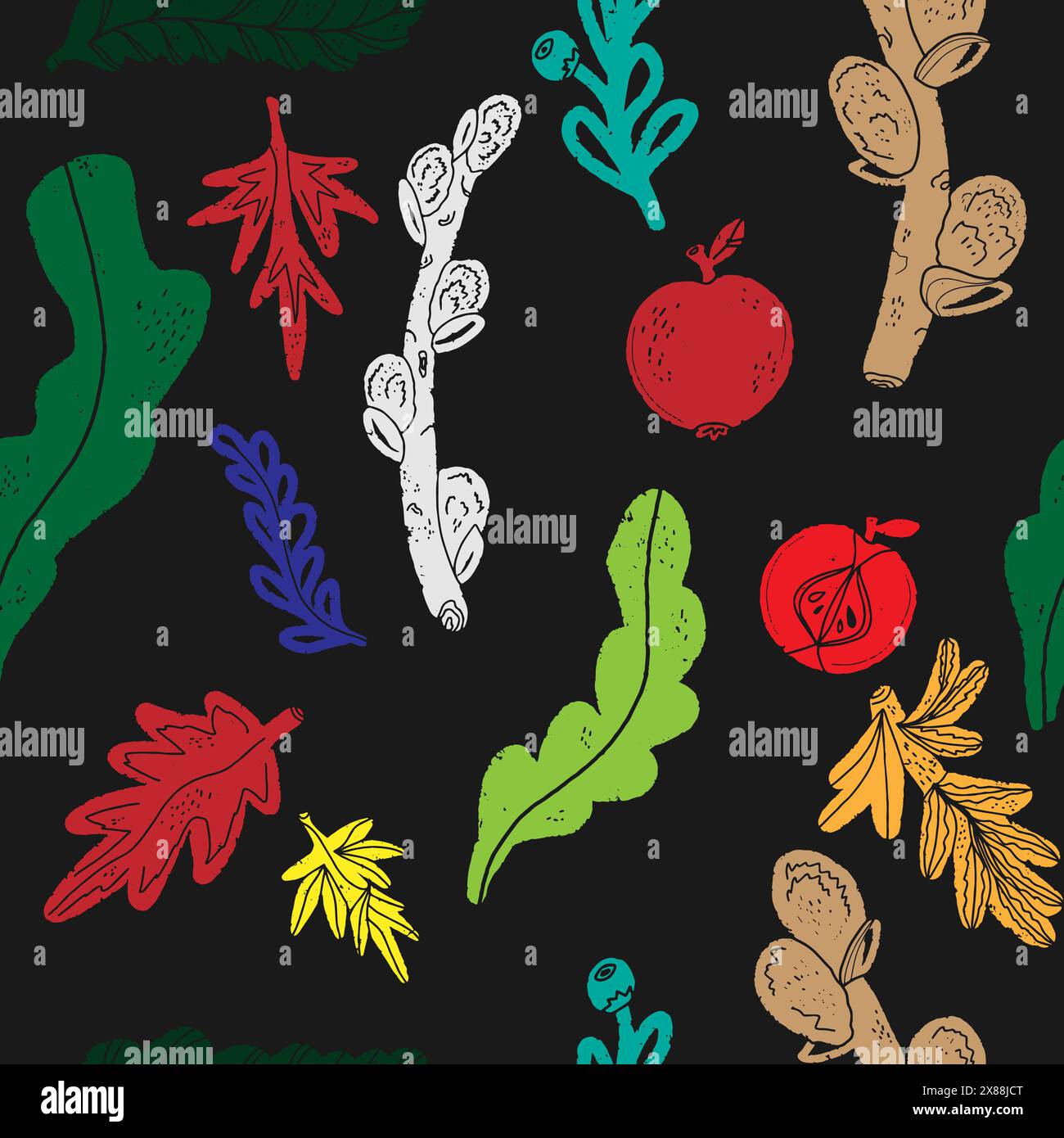 Vector seamless overlapping pattern Stock Vector Image & Art - Alamy