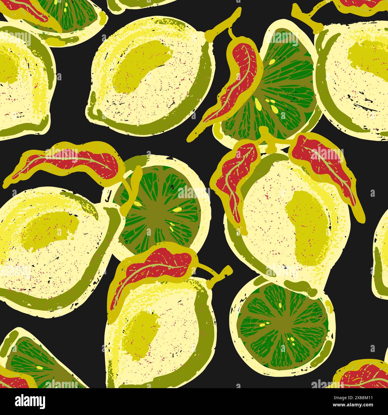 Vector seamless overlapping pattern Stock Vector Image & Art - Alamy