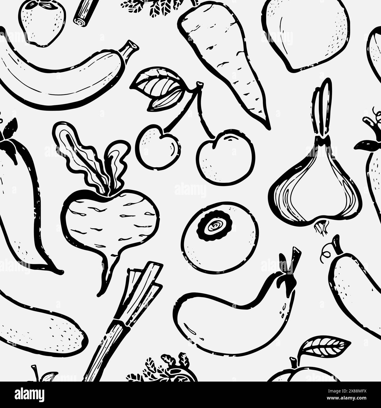 Vector seamless overlapping pattern Stock Vector Image & Art - Alamy