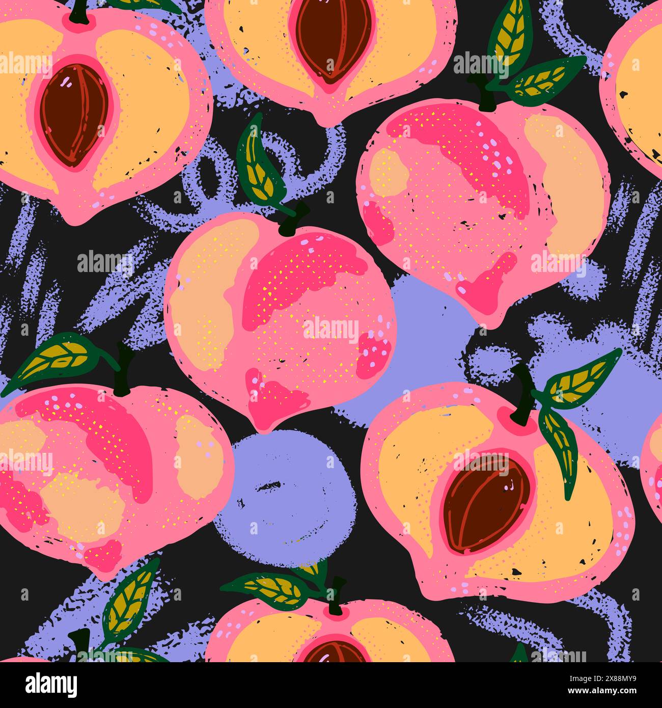 Vector seamless overlapping pattern Stock Vector Image & Art - Alamy