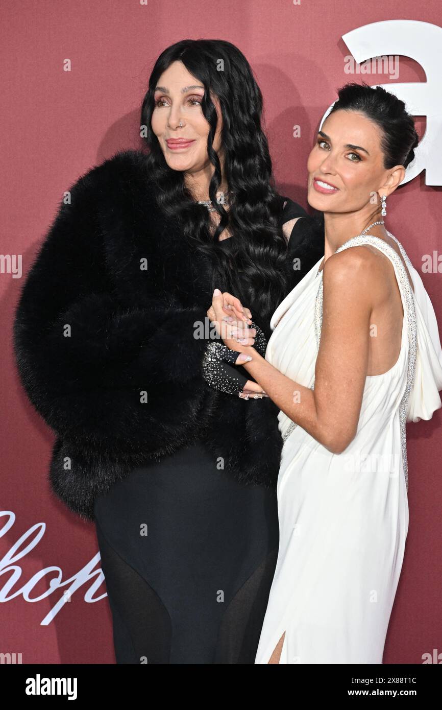 Cannes, France. 23rd May, 2024. Cher, Demi Moore attending the 30th