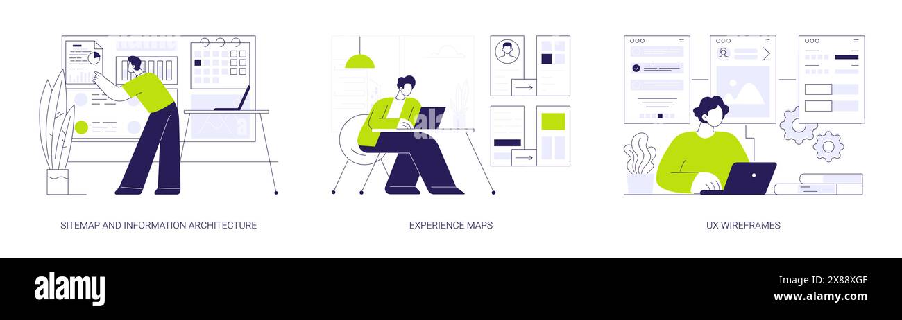 UX Design abstract concept vector illustrations Stock Vector Image ...