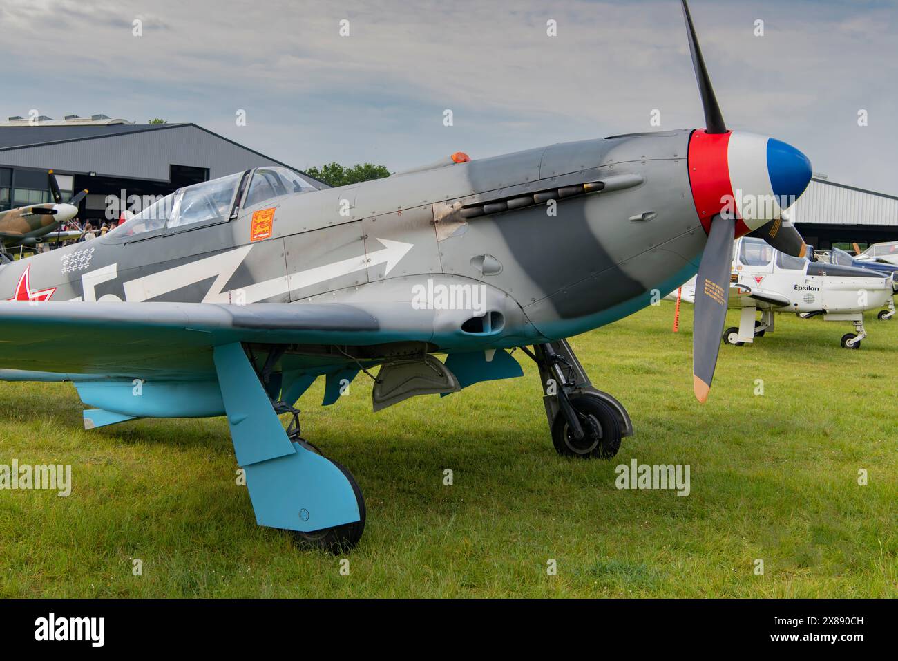 Yakovlev Yak-3 at Le Temps Des Helices Air Show 2024 in La Ferte-Alais ...