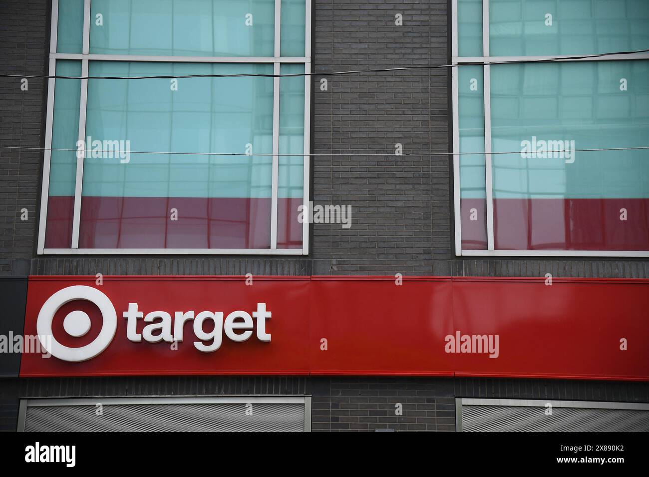 New York, USA. 23rd May, 2024. Target reports that revenue is down 3.7% over then same year due in part to inflation and surging prices, in the New York City borough of Queens, NY, May 23, 2024. Customers are spending less, and revenue is down overall compared to other discount stores such as Walmart and Costco. (Photo by Anthony Behar/Sipa USA) Credit: Sipa USA/Alamy Live News Stock Photo