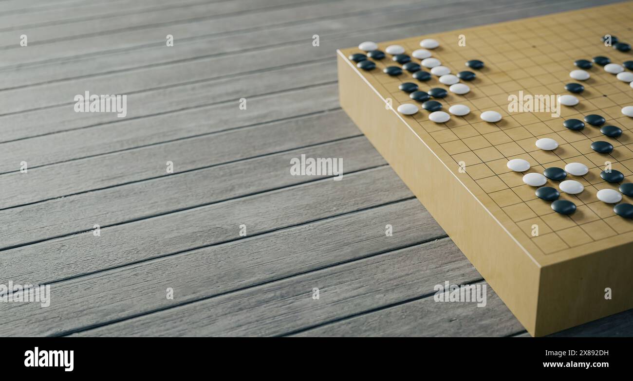 game of go concepts backgrounds. 3d rendering Stock Photo - Alamy