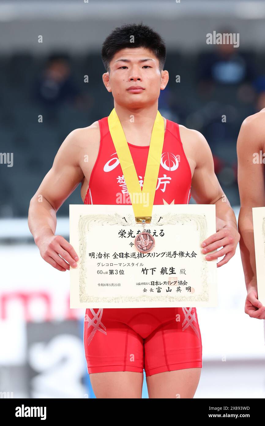tokyo-japan-23rd-may-2024-kosei-takeshita-wrestling-meiji-cup-all