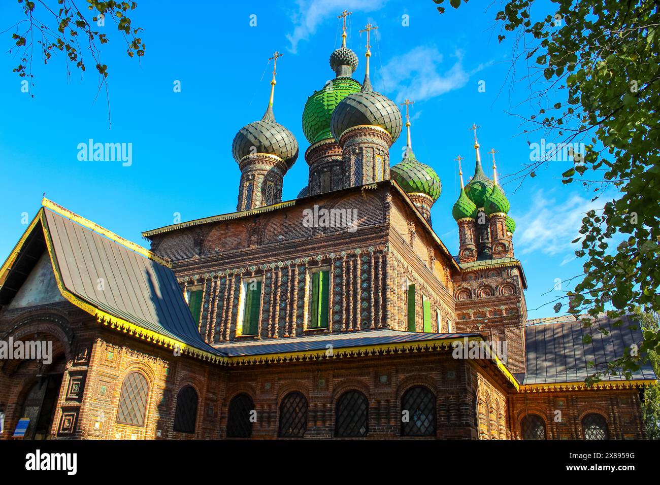 Domes of the Church of the Beheading of John the Baptist in Yaroslavl ...