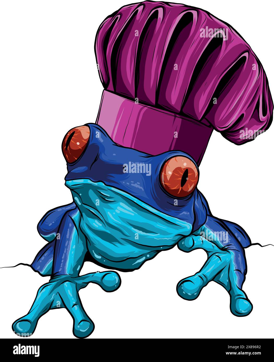colored draw of frog vector illustration design Stock Vector Image ...