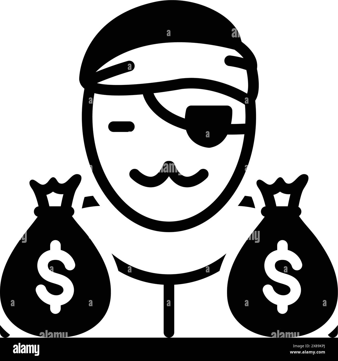 Icon for notorious,gangster Stock Vector