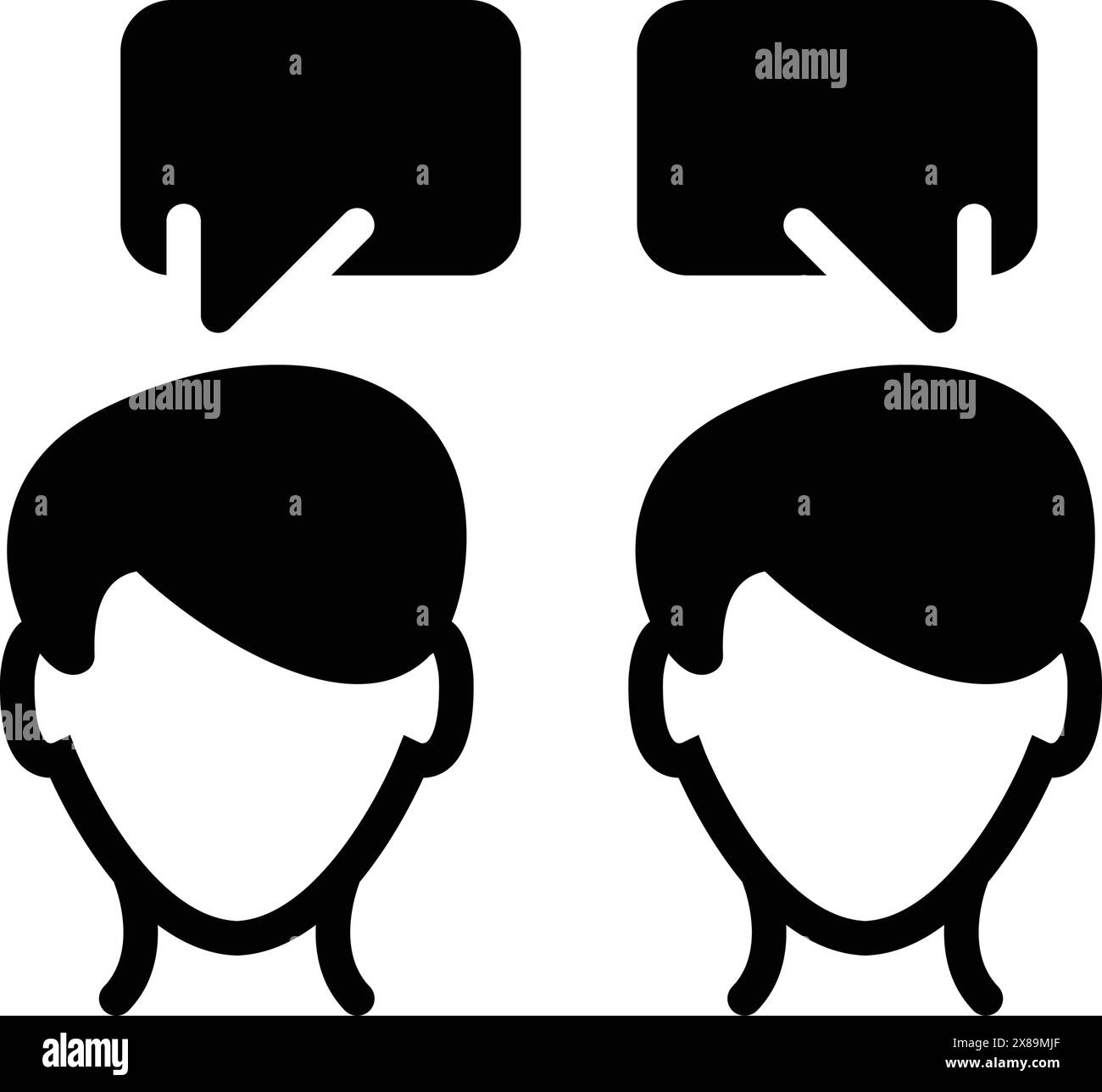 Icon for communication, talking Stock Vector Image & Art - Alamy