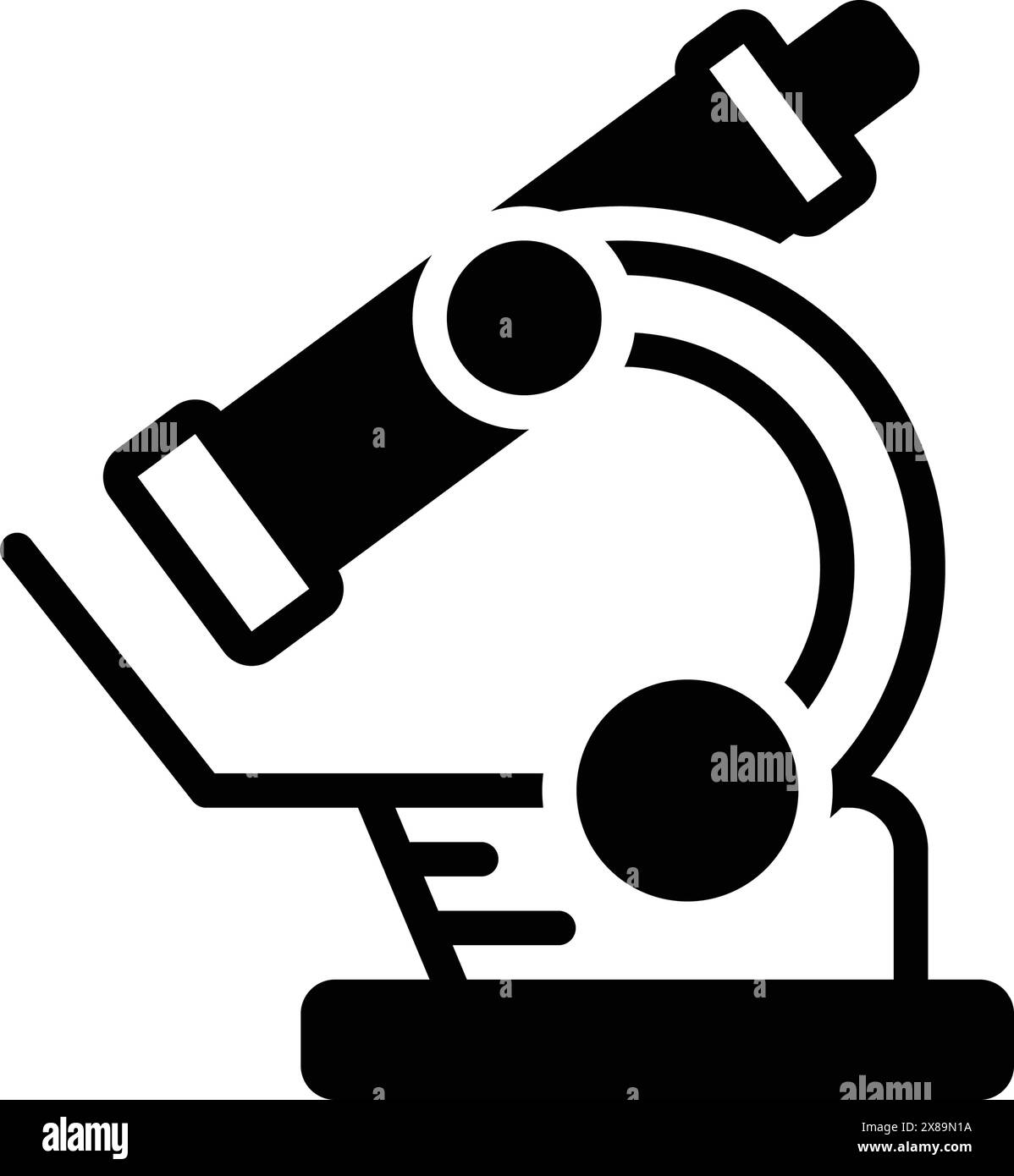Icon for microscope,instrument Stock Vector