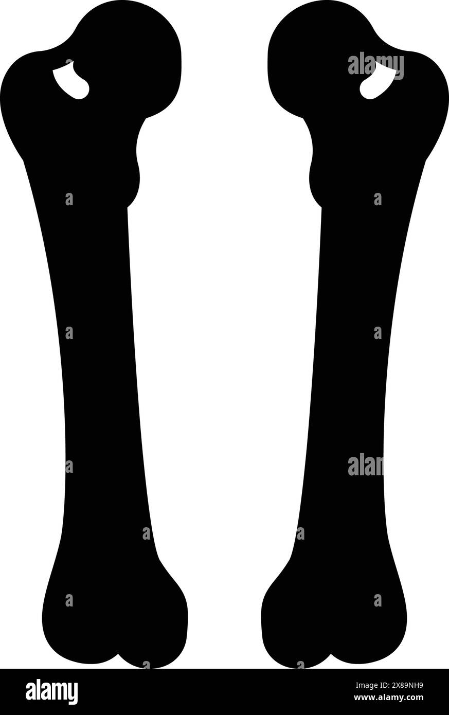 Icon for femur,bone Stock Vector