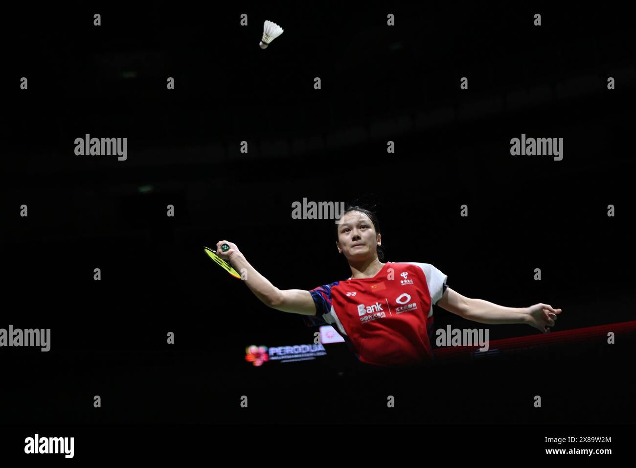 Kuala Lumpur, Malaysia. 24th May, 2024. Zhang Yiman of China hits a ...