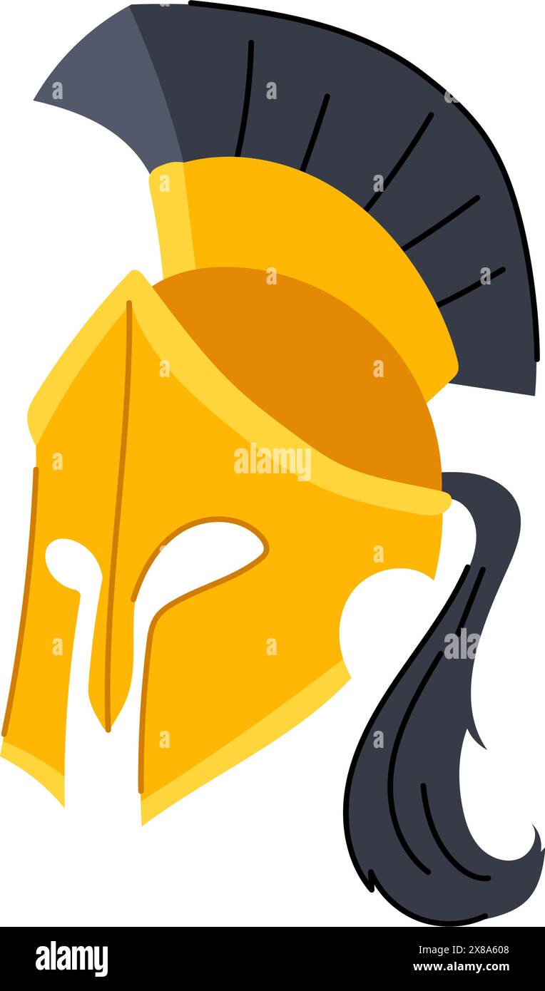 sparta spartan helmet cartoon vector illustration Stock Vector Image ...