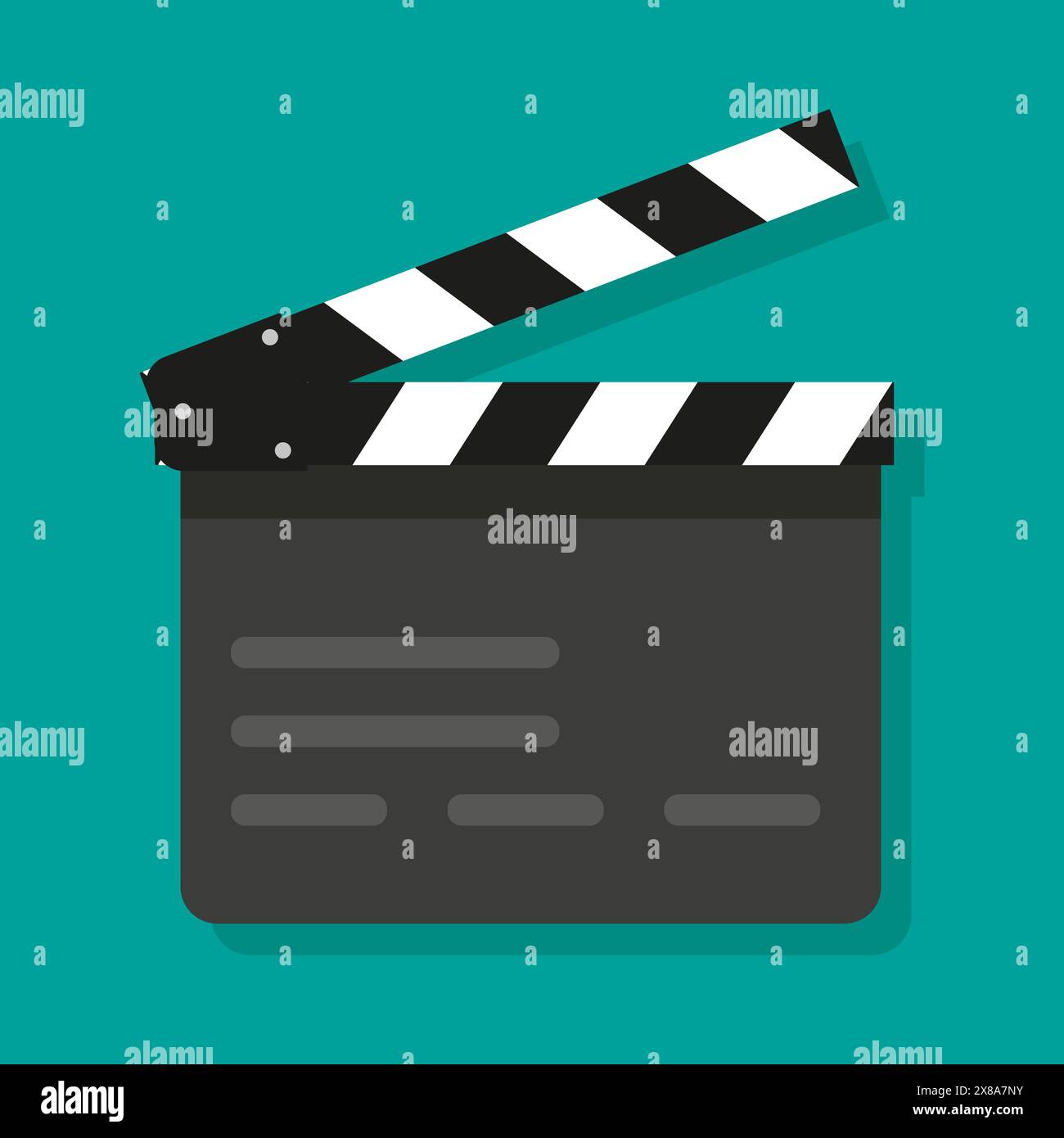 Clapperboard icon hi-res stock photography and images - Alamy