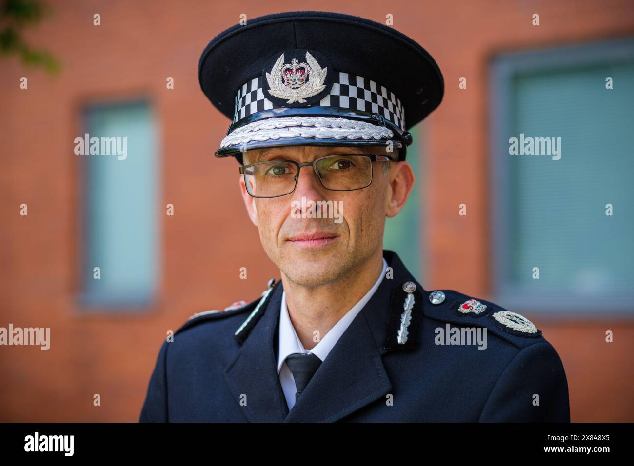 Norfolk Constabulary Police HQ, Wymondham, UK, 9, May, 2024  Chief Constable Paul Sanford of Norfolk Constabulary  : Stock Photo