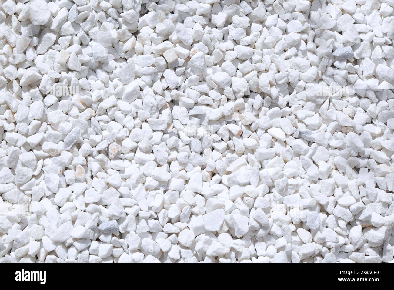 Top view small pebbles on the ground Stock Photo