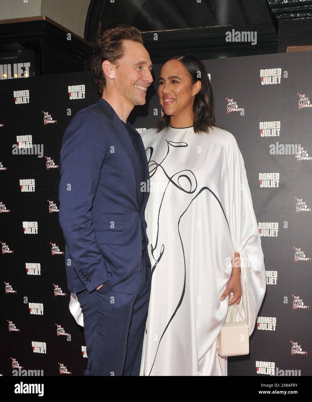 Tom Hiddleston and Zawe Ashton at the "Romeo and Juliet" play press night, Duke of York's Theatre, St Martin's Lane, on Thursday 23 May 2024 in London, England, UK. CAP/CAN ©CAN/Capital Pictures Stock Photo