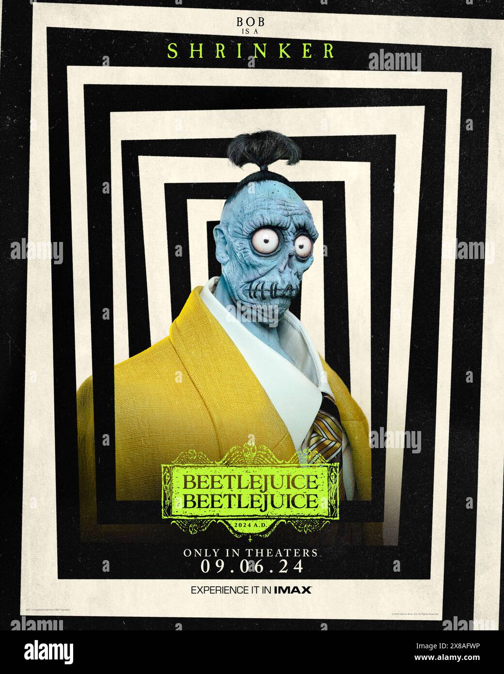 Beetlejuice Beetlejuice (2024) directed by Tim Burton and starring Bob