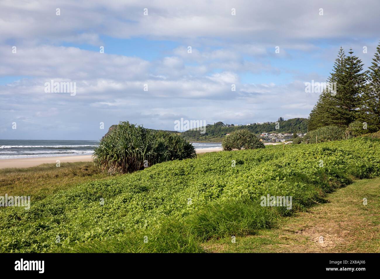 Lennox Head seaside village on the east coast of New South Wales in ...