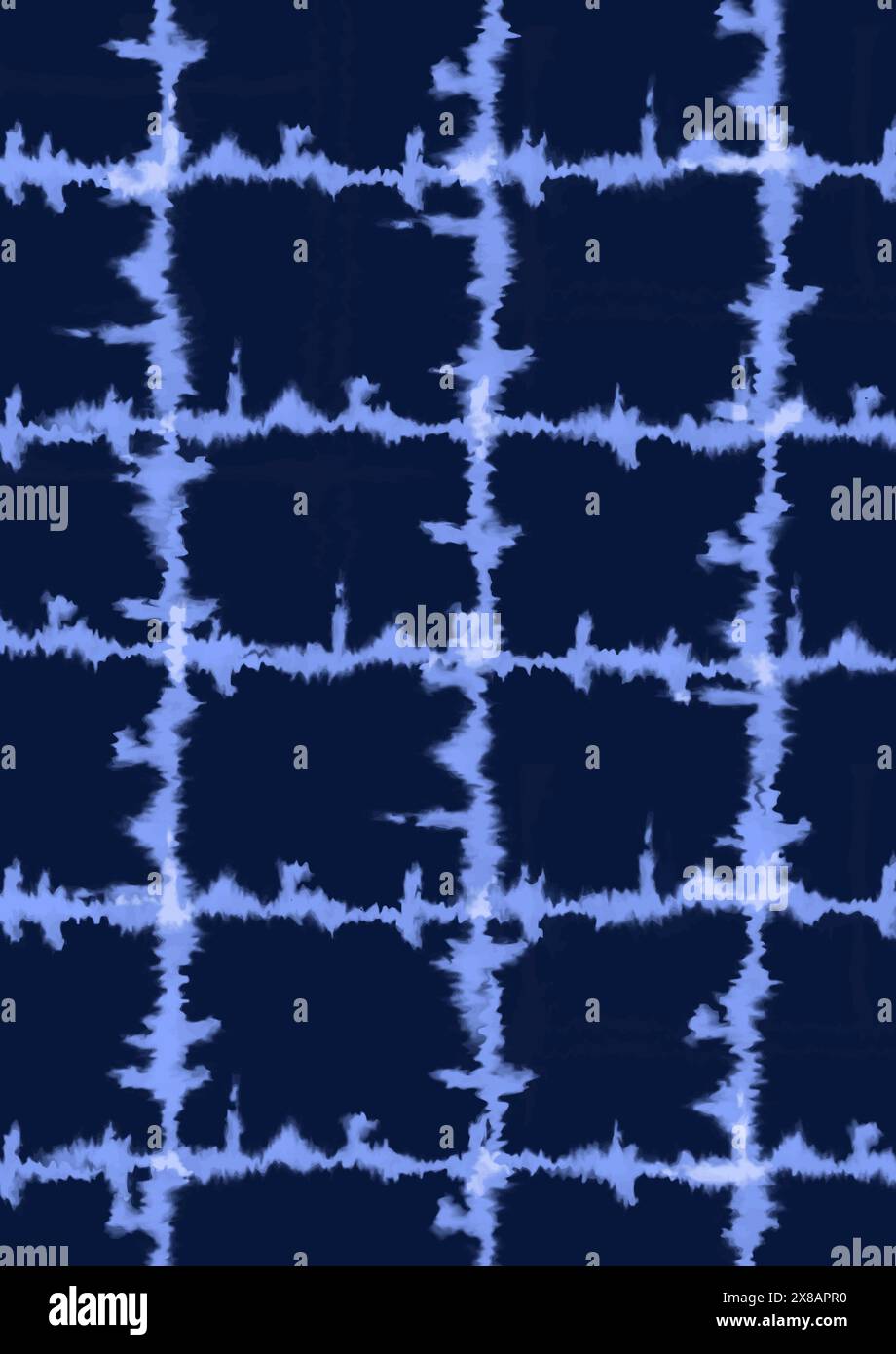 Abstract shibori style tie dye pattern background design Stock Vector
