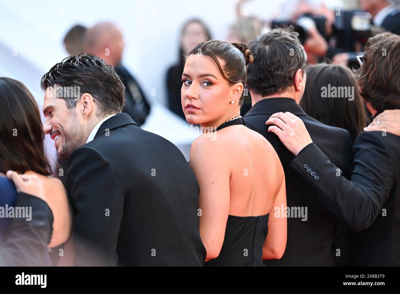 News - Lamour Ouf Beating Hearts Red Carpet - The 77th Annual Cannes Film Festival Adele Exarchopoulos attends the L Amour Ouf Beating Hearts Red Carpet at the 77th annual Cannes Film Festival at Palais des Festivals on May 23, 2024 in Cannes, France. Cannes Palais des Festival France Copyright: xStefanosxKyriazisx/xLiveMediax LPN 1366685 Stock Photo