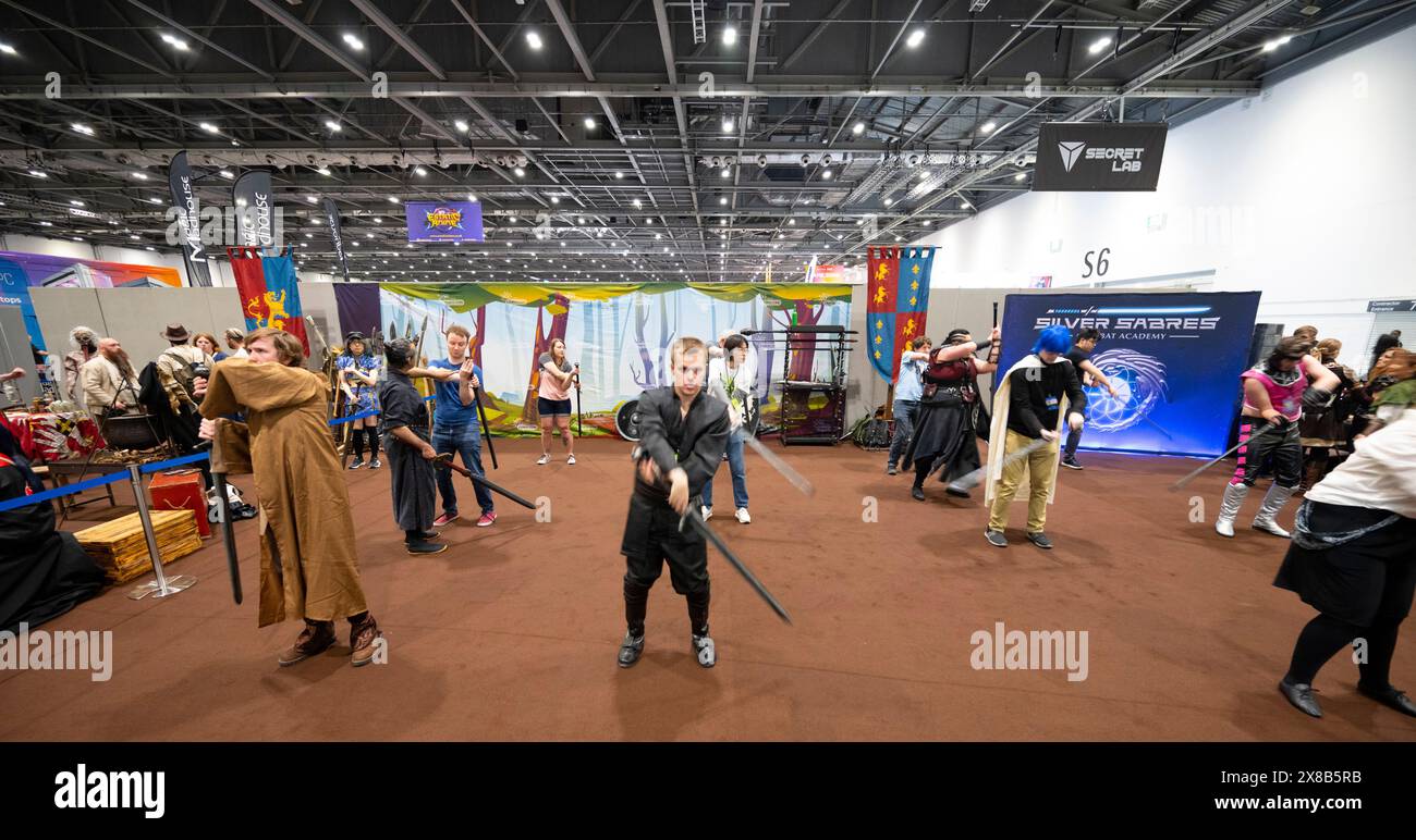 ExCeL London, UK. 24th May, 2024. MCM Comic Con runs at ExCel from 24