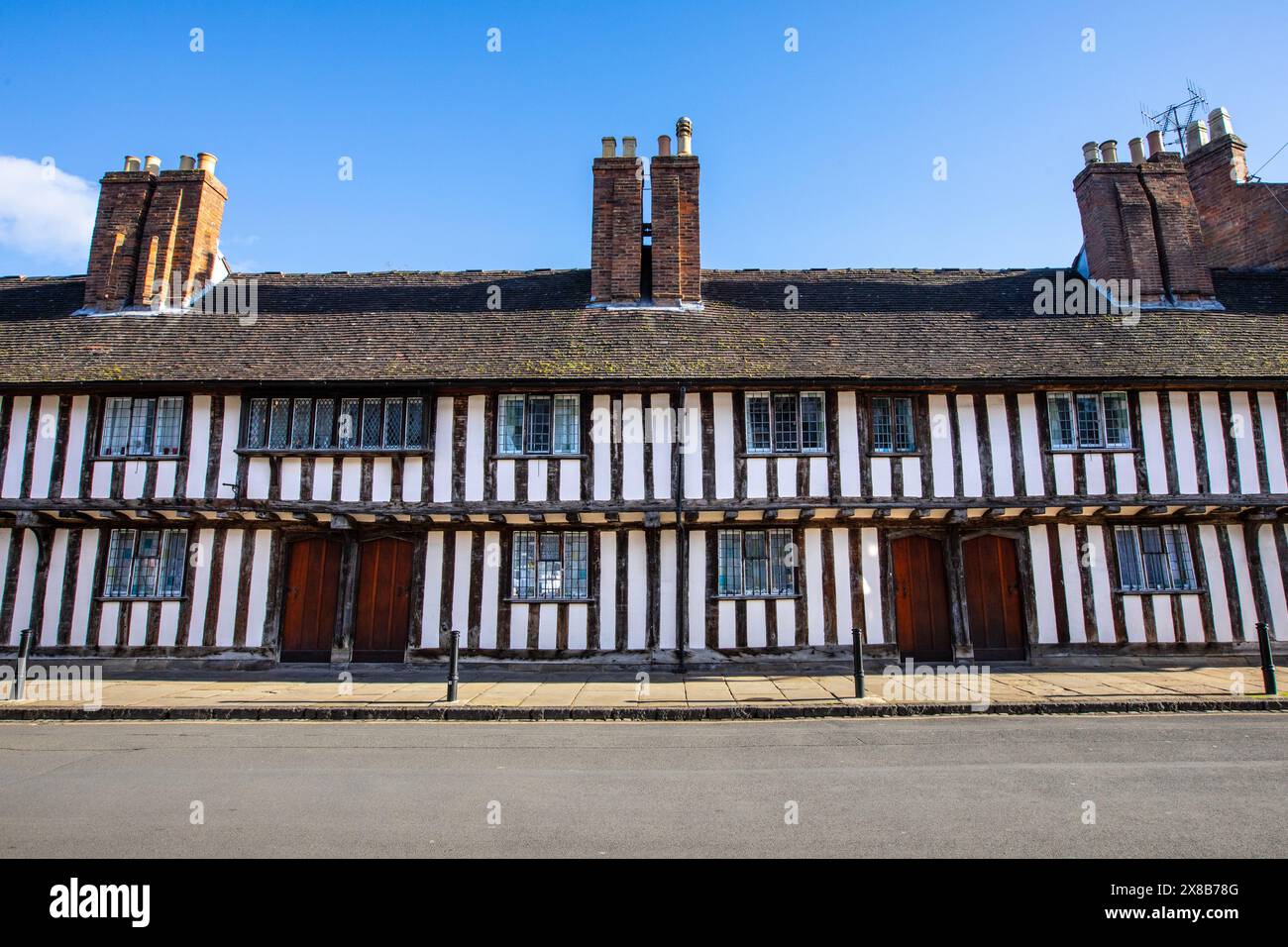 Beautiful 15th Century almshouses in the historic town of Stratford