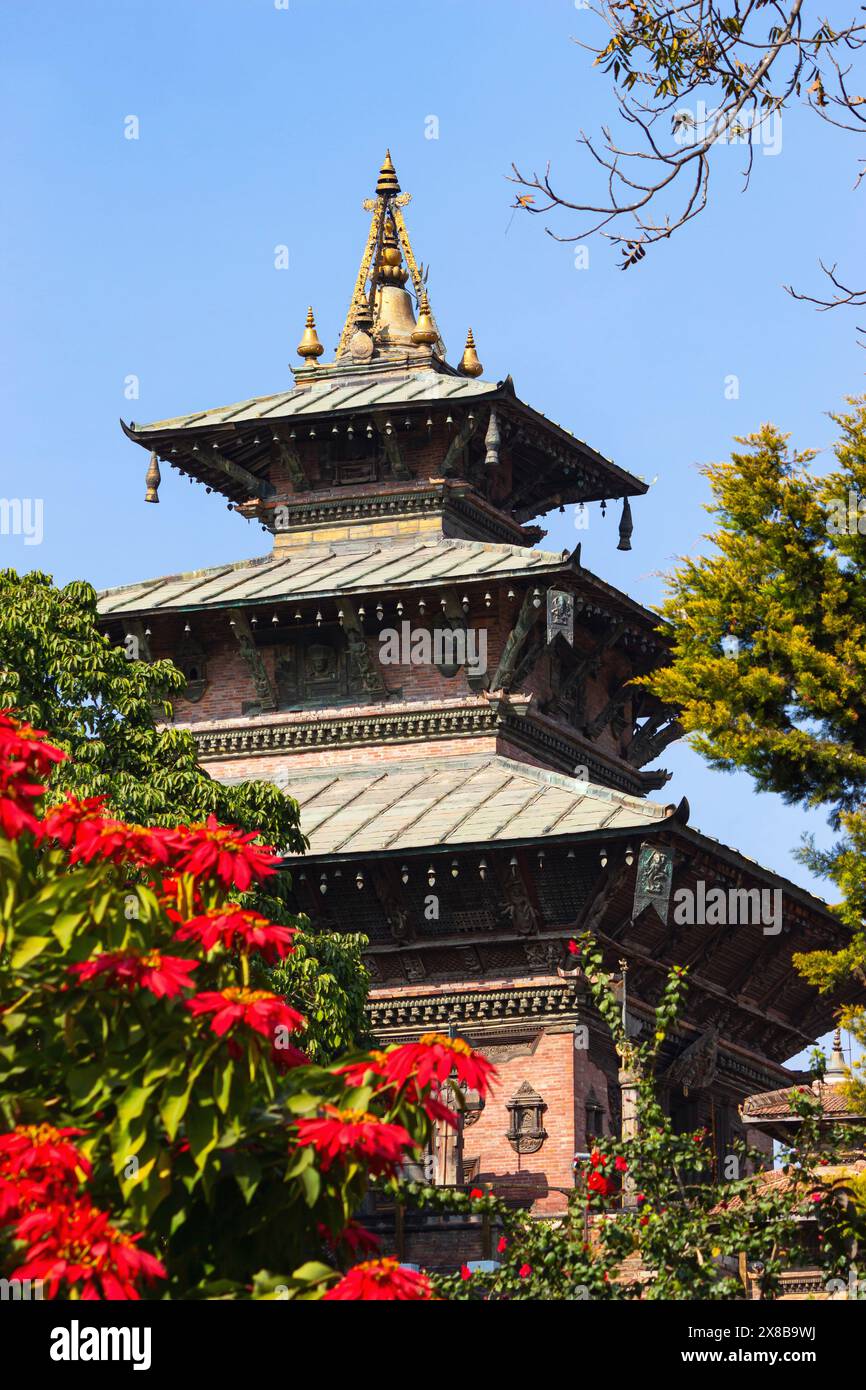 View of Taleju Bhavani Temple, It was built in 1564 by Mahendra Malla, Kathmandu Durbar Square, Kathmandu, Nepal. Stock Photo