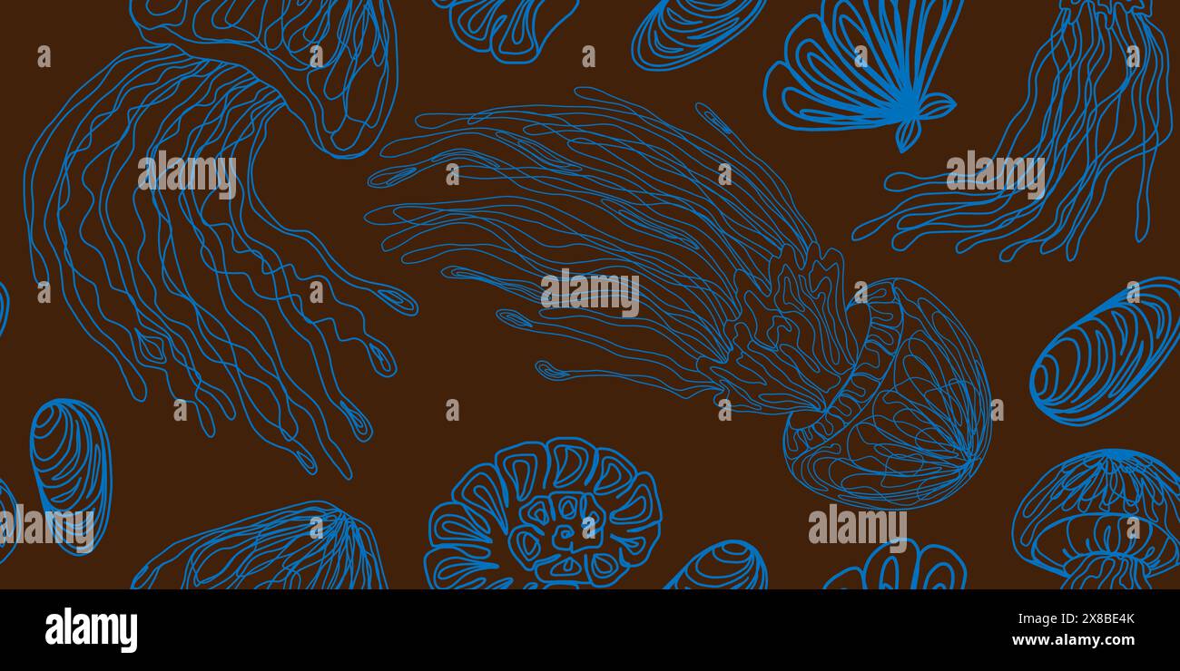 Vector seamless overlapping pattern Stock Vector Image & Art - Alamy