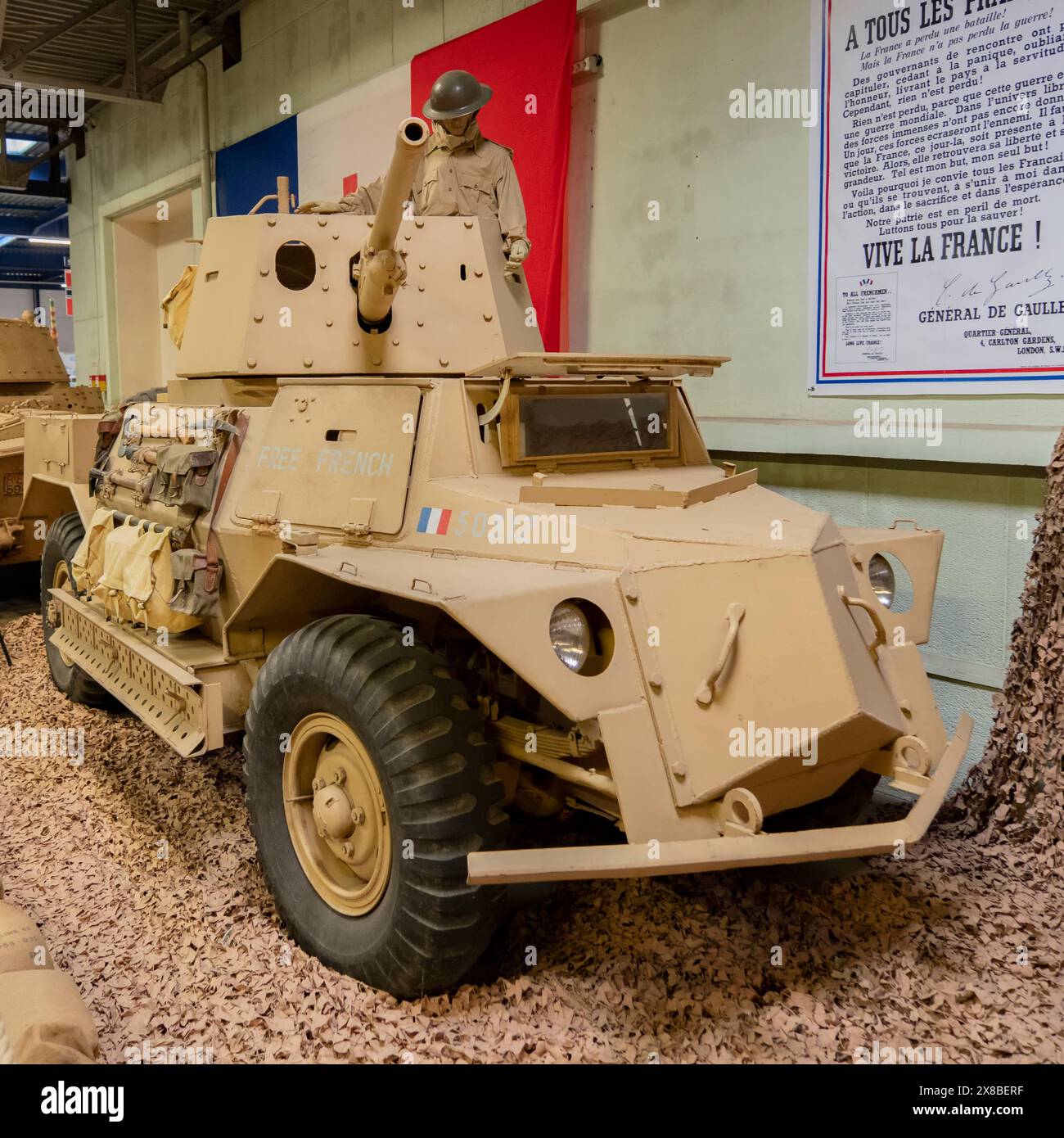 Marmon-Herrington Armoured Car at Museum of Armored Vehicles in Saumur, France Stock Photo