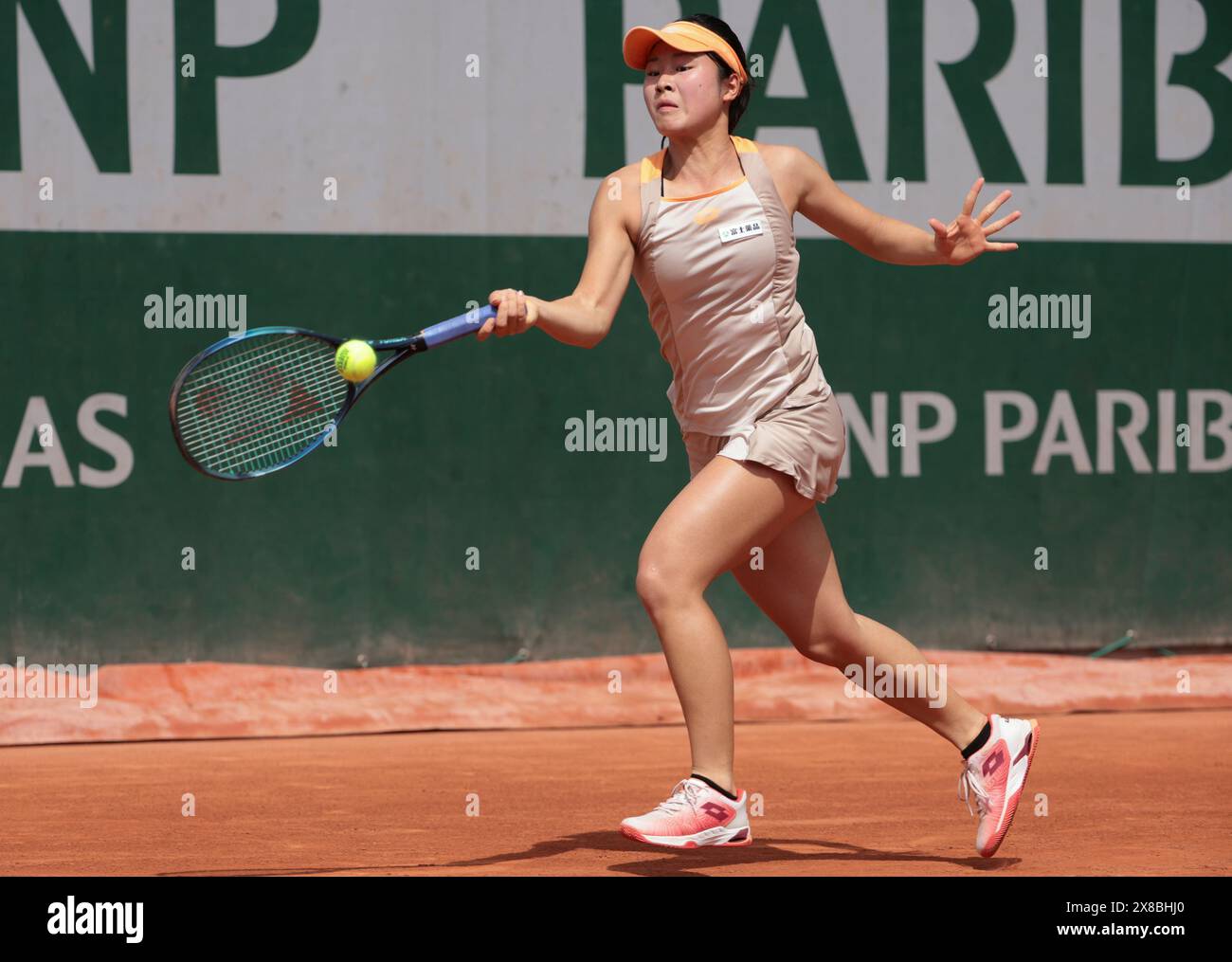 Paris, France. 23rd May, 2024. Sara Saito of Japan during the qualifying of the 2024 French Open, Roland-Garros 2024, ATP and WTA Grand Slam tennis tournament on May 23, 2024 at Roland-Garros stadium in Paris, France - Photo Jean Catuffe/DPPI Credit: DPPI Media/Alamy Live News Stock Photo