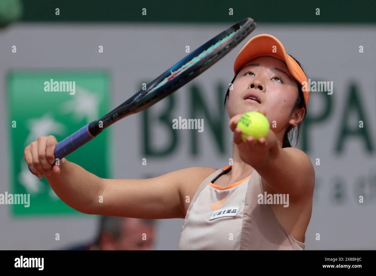 Paris, France. 23rd May, 2024. Sara Saito of Japan during the qualifying of the 2024 French Open, Roland-Garros 2024, ATP and WTA Grand Slam tennis tournament on May 23, 2024 at Roland-Garros stadium in Paris, France - Photo Jean Catuffe/DPPI Credit: DPPI Media/Alamy Live News Stock Photo