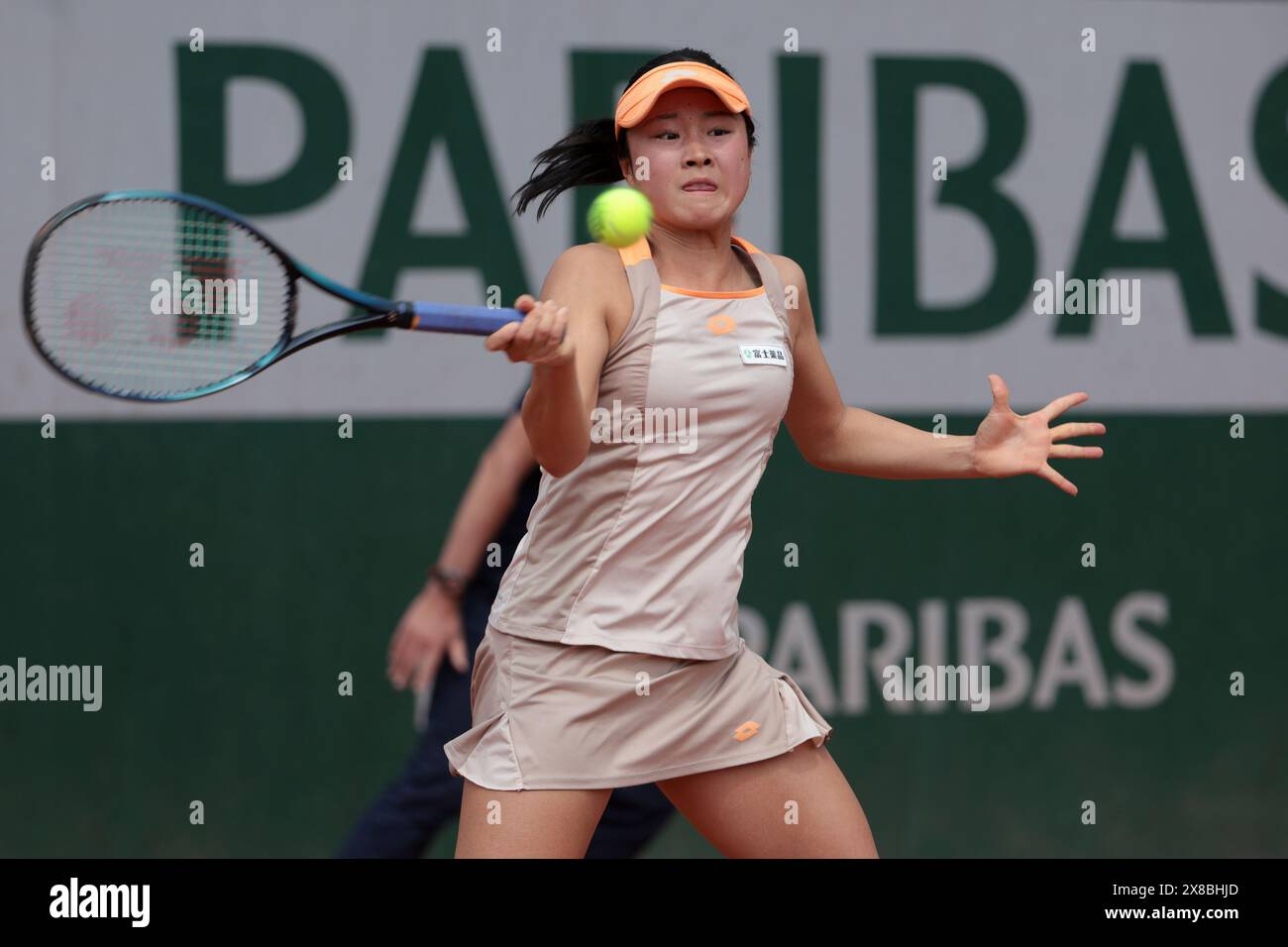 Paris, France. 23rd May, 2024. Sara Saito of Japan during the qualifying of the 2024 French Open, Roland-Garros 2024, ATP and WTA Grand Slam tennis tournament on May 23, 2024 at Roland-Garros stadium in Paris, France - Photo Jean Catuffe/DPPI Credit: DPPI Media/Alamy Live News Stock Photo