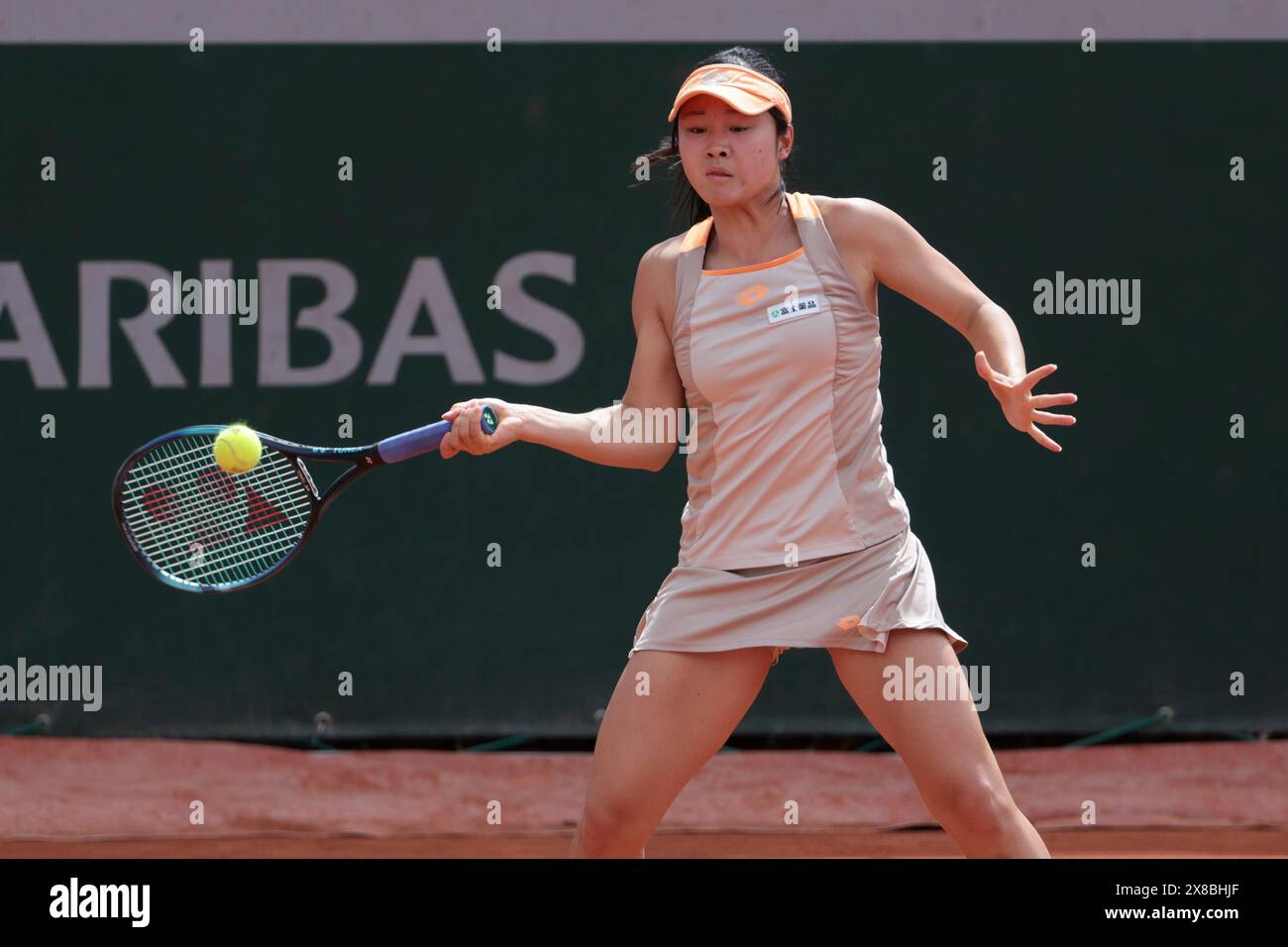 Paris, France. 23rd May, 2024. Sara Saito of Japan during the qualifying of the 2024 French Open, Roland-Garros 2024, ATP and WTA Grand Slam tennis tournament on May 23, 2024 at Roland-Garros stadium in Paris, France - Photo Jean Catuffe/DPPI Credit: DPPI Media/Alamy Live News Stock Photo