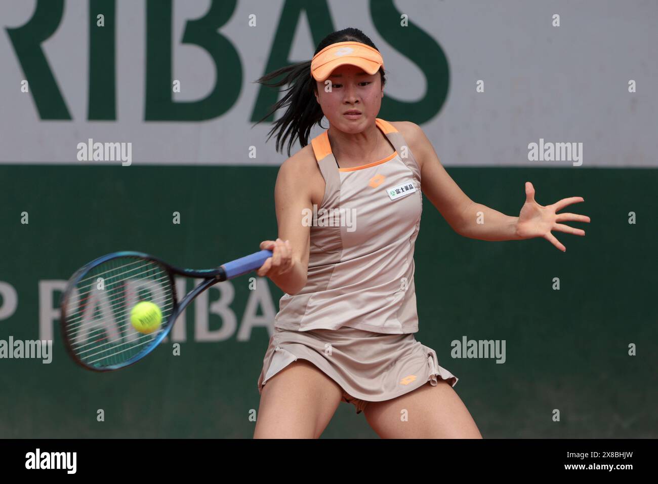 Paris, France. 23rd May, 2024. Sara Saito of Japan during the qualifying of the 2024 French Open, Roland-Garros 2024, ATP and WTA Grand Slam tennis tournament on May 23, 2024 at Roland-Garros stadium in Paris, France - Photo Jean Catuffe/DPPI Credit: DPPI Media/Alamy Live News Stock Photo