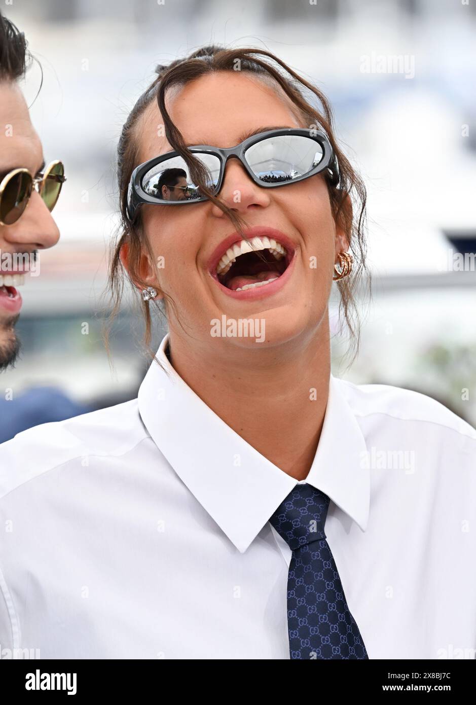 Cannes, France. May 24th, 2024. Adèle Exarchopoulos attending the Beating Hearts photocall, at the Palais de Festival, part of the 77th edition of The Cannes Film Festival. Credit: Doug Peters/EMPICS/Alamy Live News Stock Photo