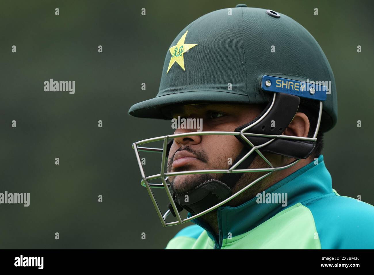 Pakistan's Azam Khan during a nets session at Edgbaston, Birmingham ...