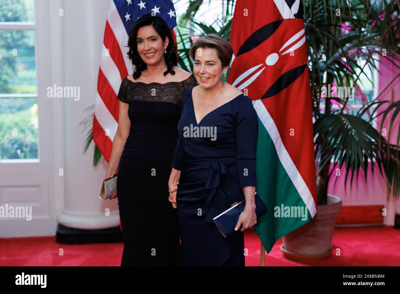 Governor of Massachusetts Maura Healy and her partner Joanna Lydgate ...