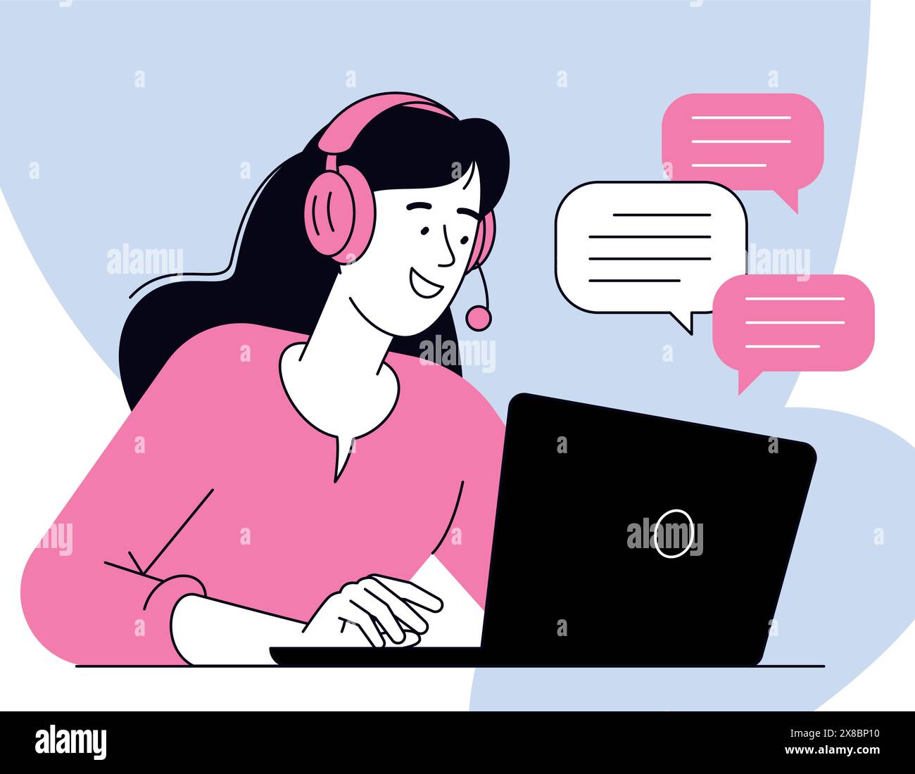 Costumer service customer support Stock Vector Images Alamy