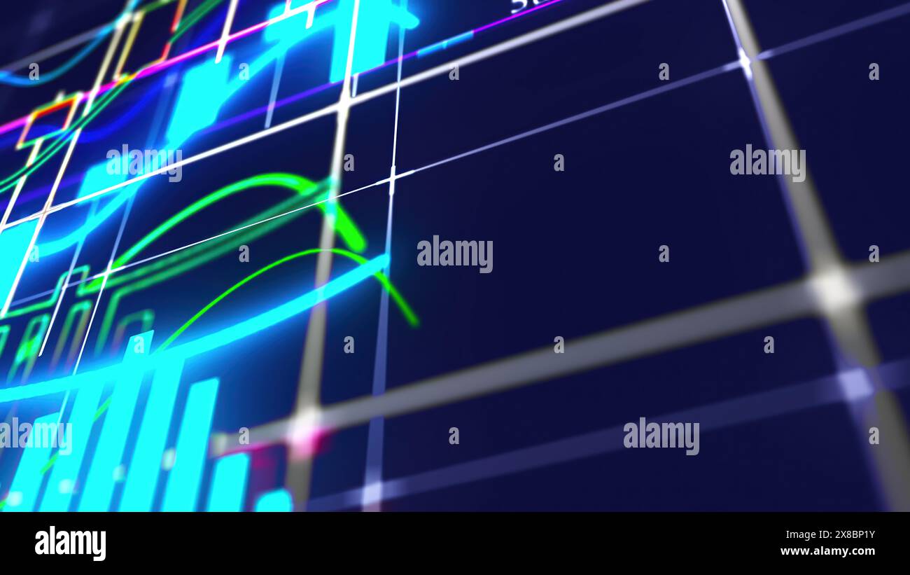 bar graph, Chart. Computer generated 3d render Stock Photo Alamy
