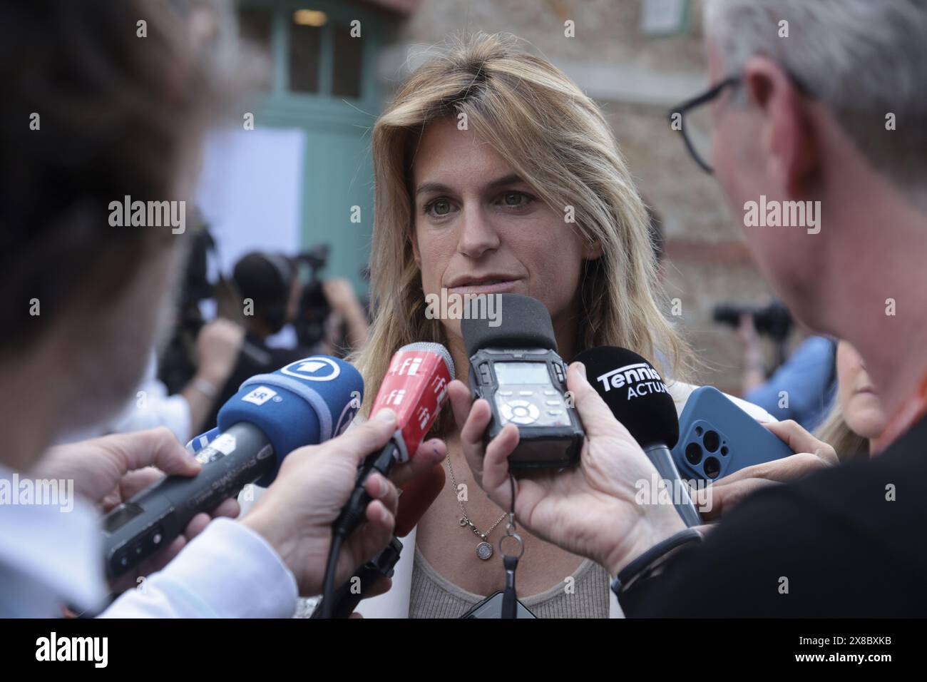 French Open Director Amelie Mauresmo during the official draw ceremony