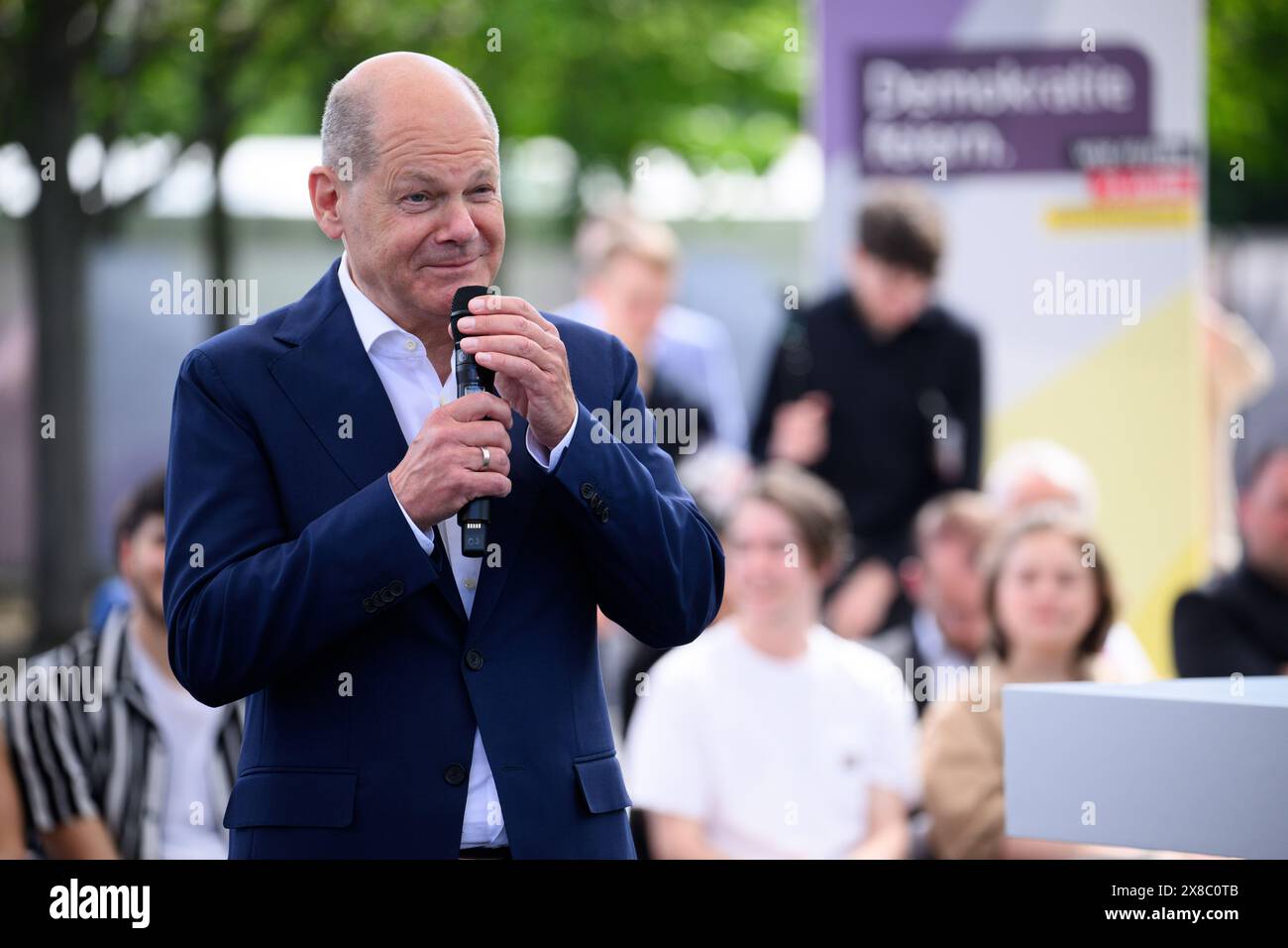 Berlin, Germany. 24th May, 2024. Federal Chancellor Olaf Scholz (SPD ...