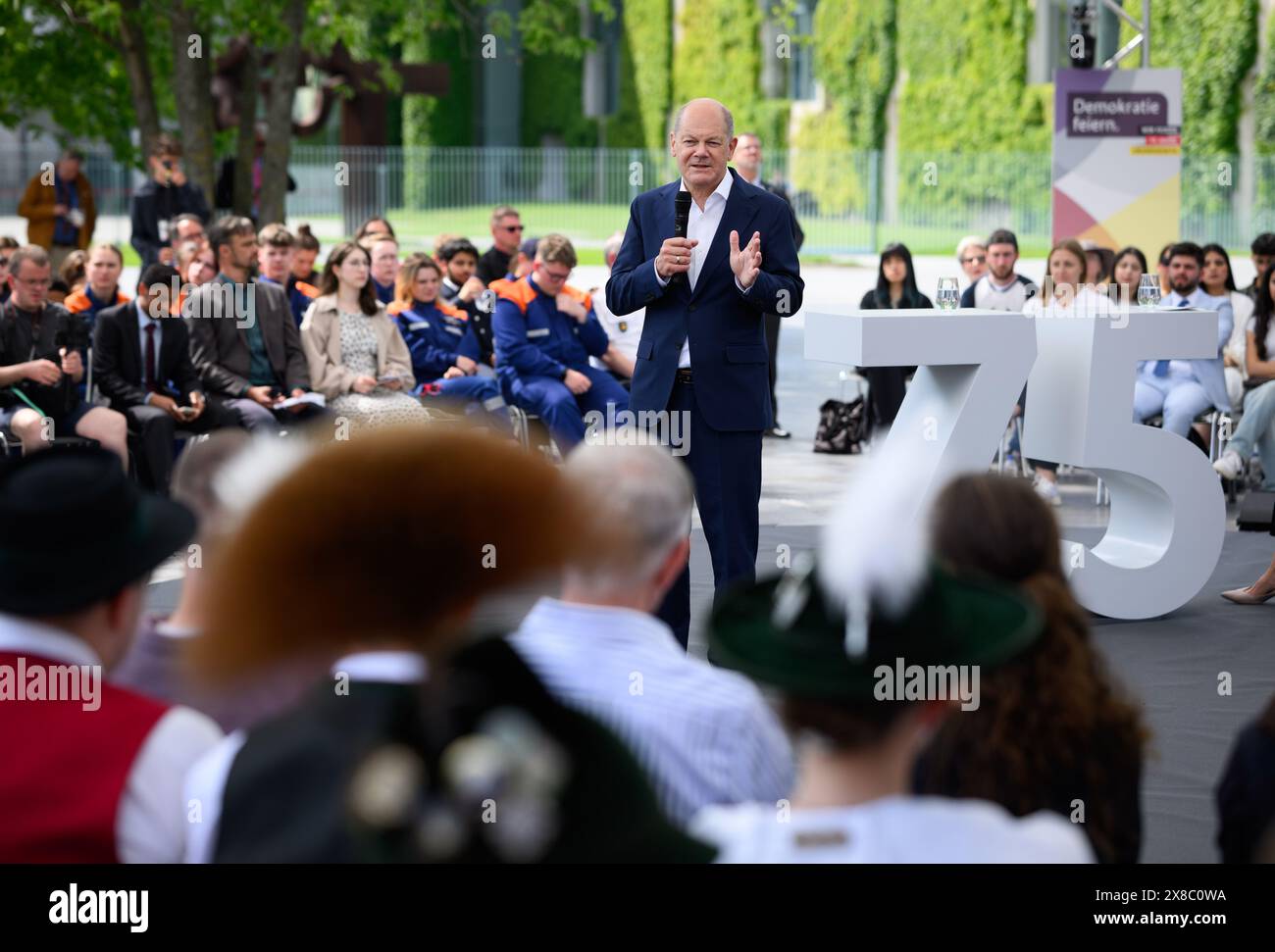 Berlin, Germany. 24th May, 2024. Federal Chancellor Olaf Scholz (SPD, M ...