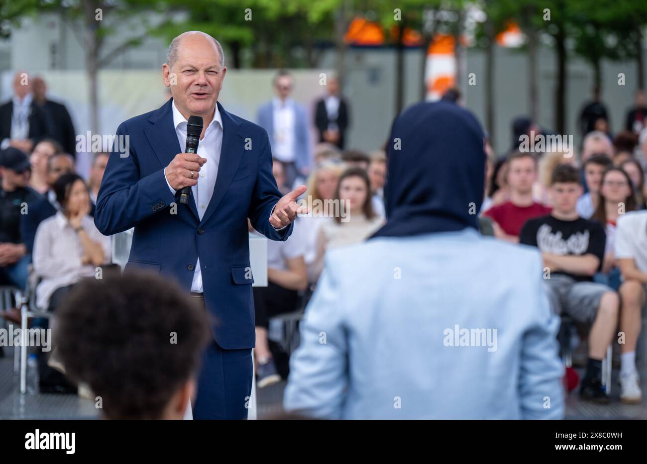 Berlin, Germany. 24th May, 2024. Federal Chancellor Olaf Scholz (SPD ...