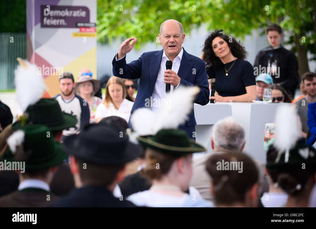 Berlin, Germany. 24th May, 2024. Federal Chancellor Olaf Scholz (SPD, M ...