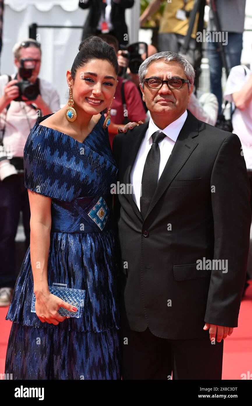 cannes-france-24th-may-2024-golshifteh-farahani-and-director
